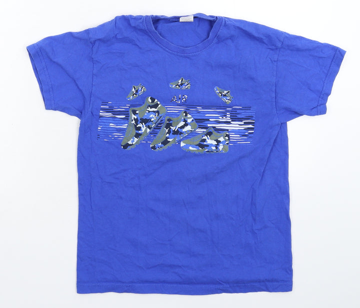 Preworn Boys Blue   Basic T-Shirt Size 10-11 Years