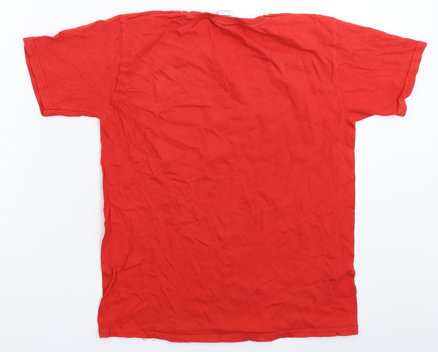 Preworn Boys Red   Basic T-Shirt Size 12-13 Years