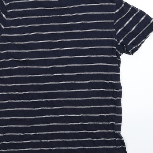 POP Boys Blue Striped  Basic T-Shirt Size 12 Years