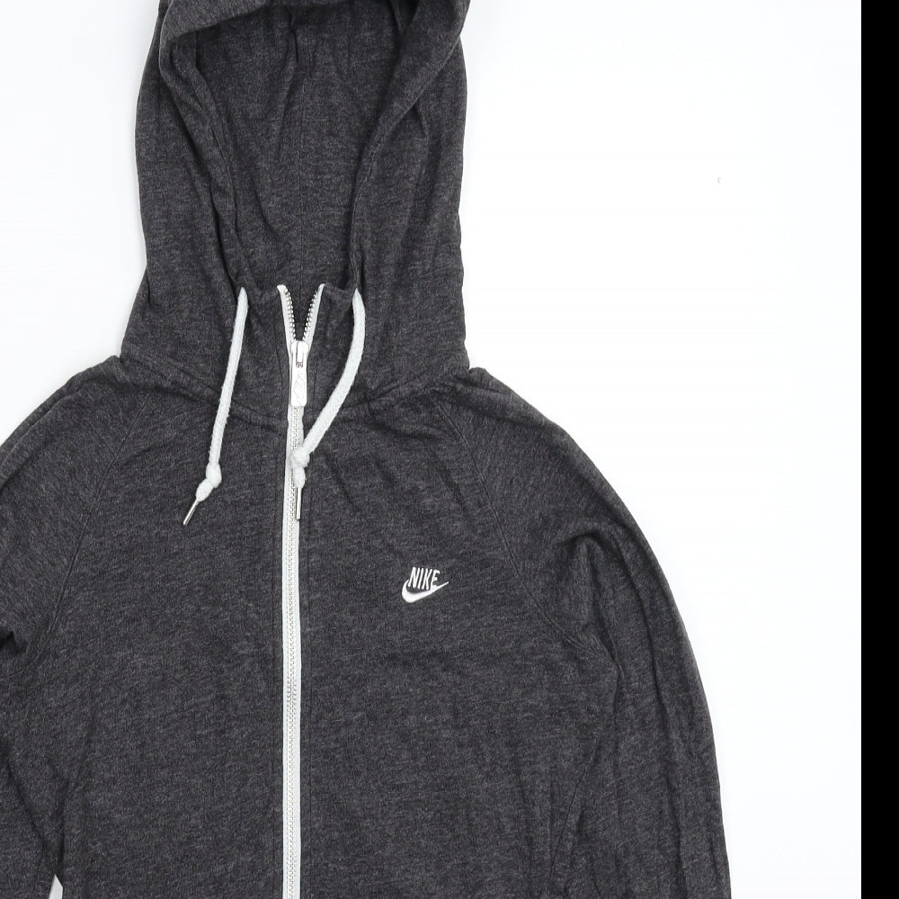 Nike Womens Grey   Full Zip Hoodie Size XS
