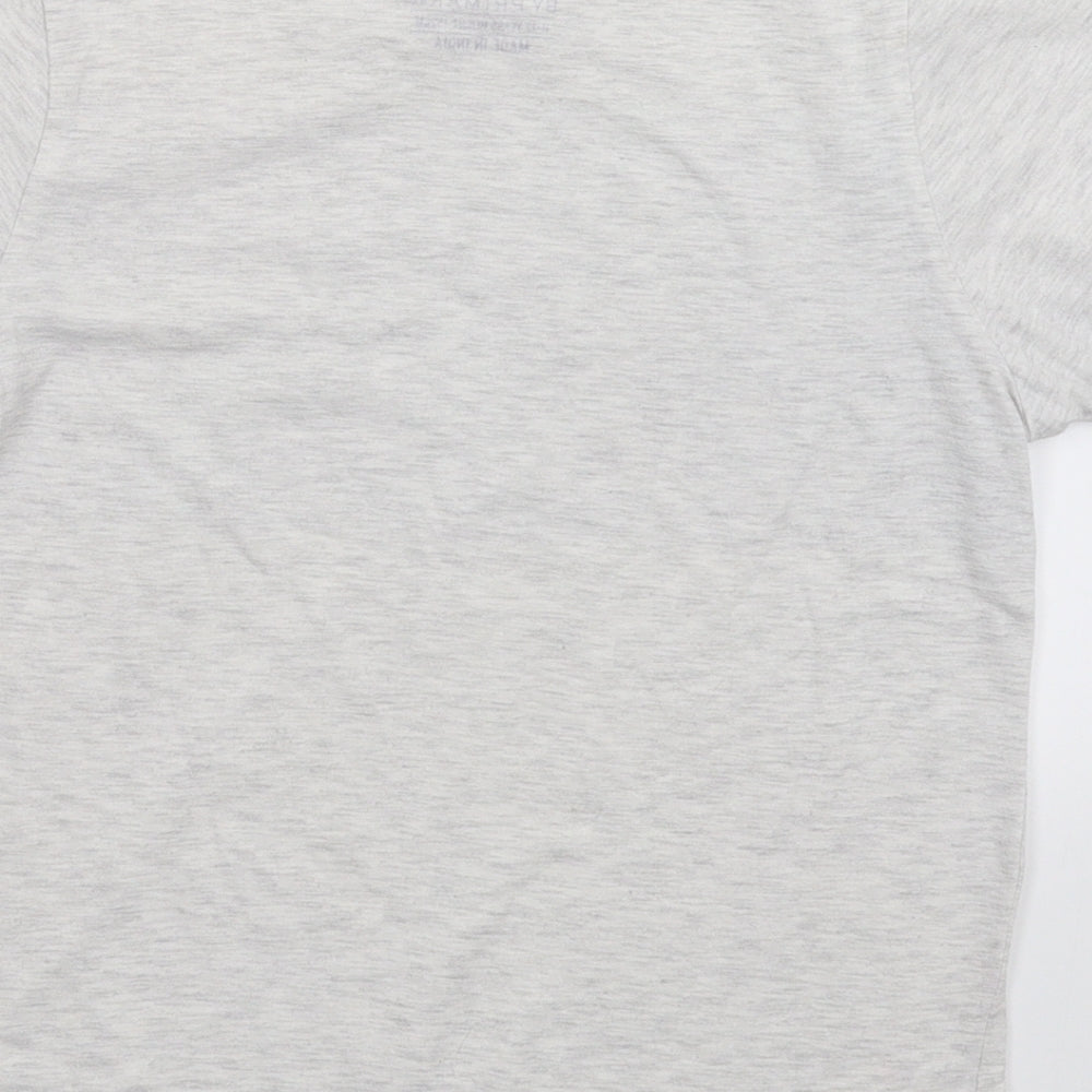 Rebel Boys Grey Geometric  Basic T-Shirt Size 11-12 Years