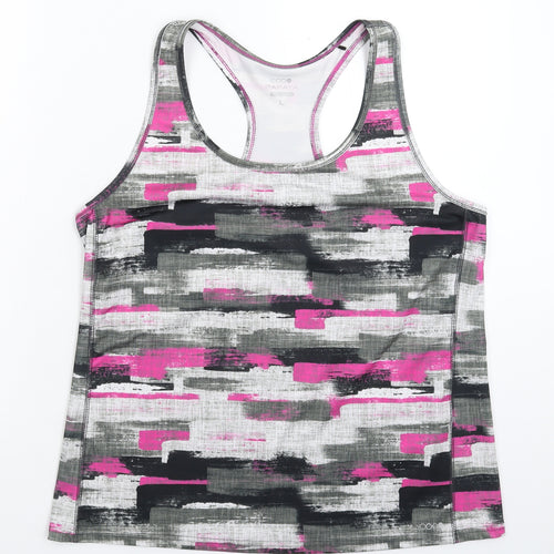 Papaya Womens Multicoloured Geometric  Jersey Tank Size L