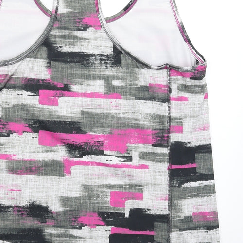 Papaya Womens Multicoloured Geometric  Jersey Tank Size L