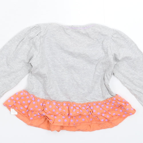George Girls Grey   T-Shirt Dress  Size 18-24 Months