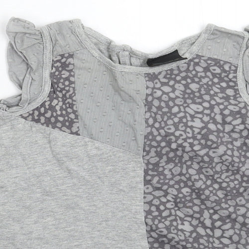 NEXT Girls Grey Animal Print  Fit & Flare  Size 12-18 Months