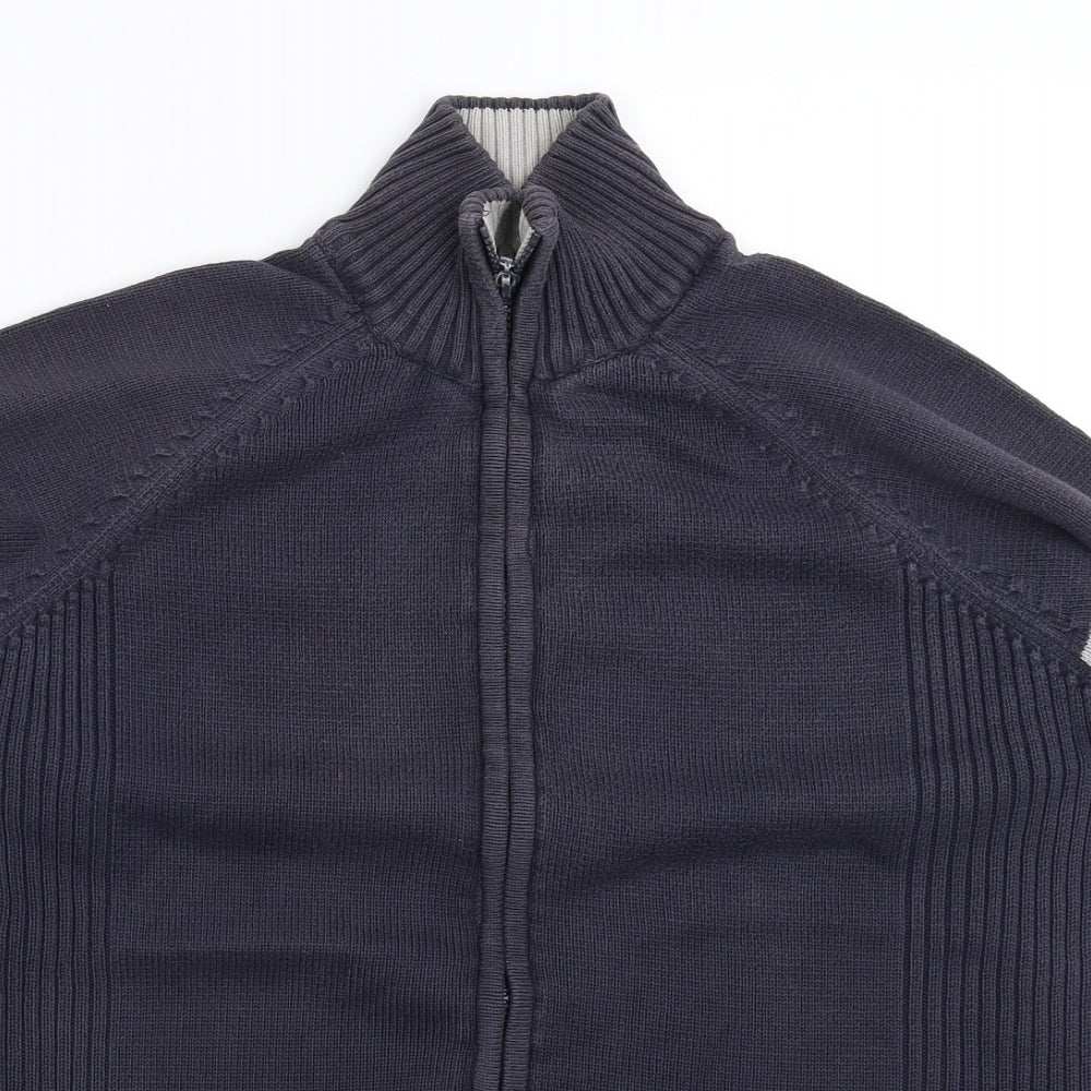 Cedar Wood State Mens Blue  Knit Cardigan Jumper Size L