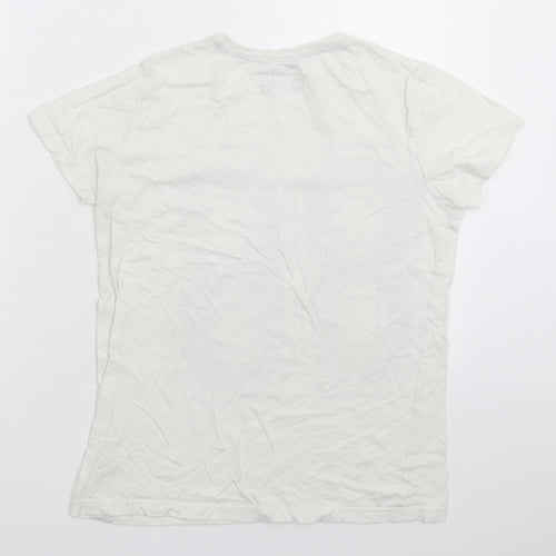 Rebel Boys White   Basic T-Shirt Size 10-11 Years