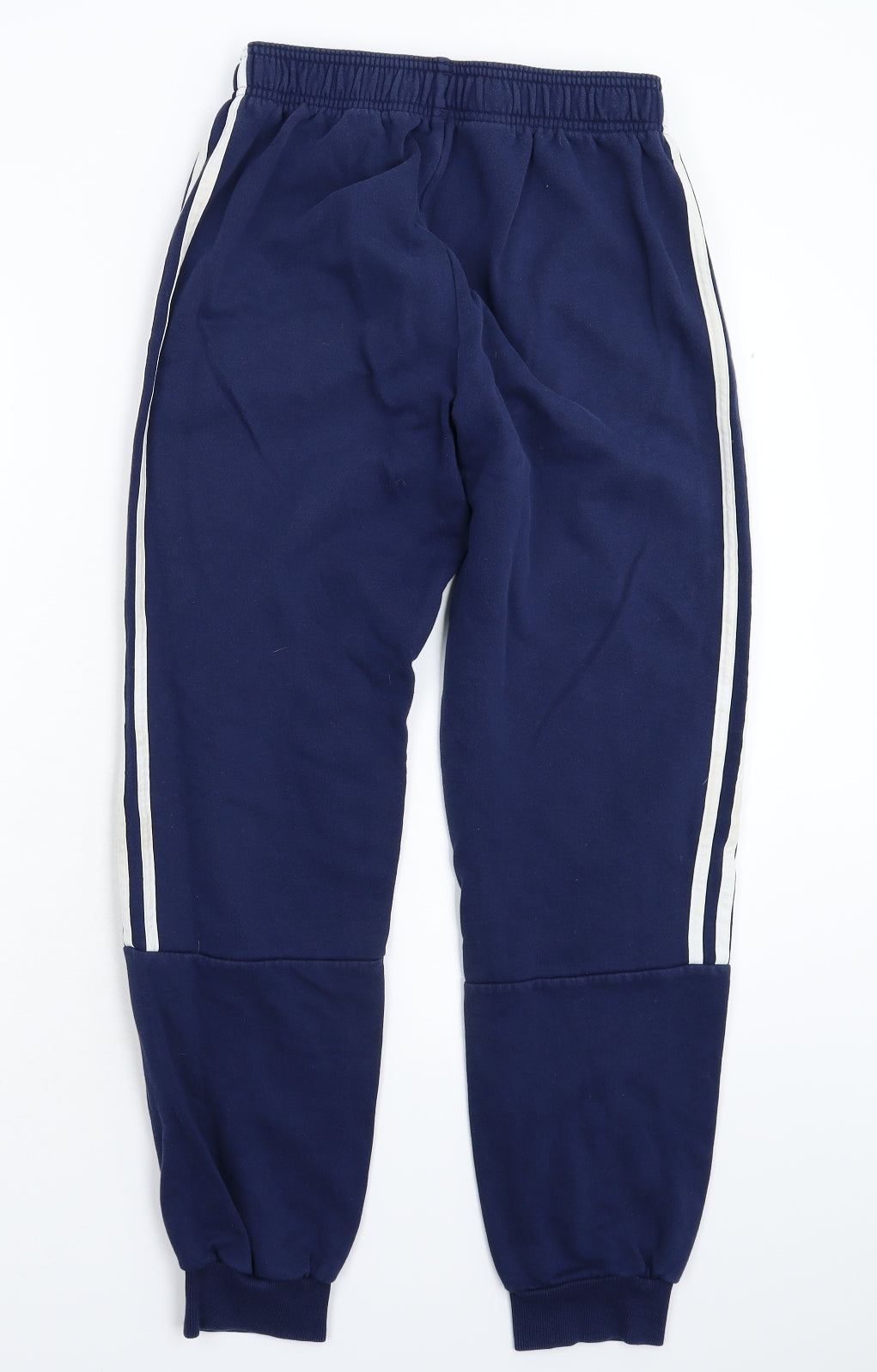 adidas Boys Blue Striped  Jogger Trousers Size 13-14 Years