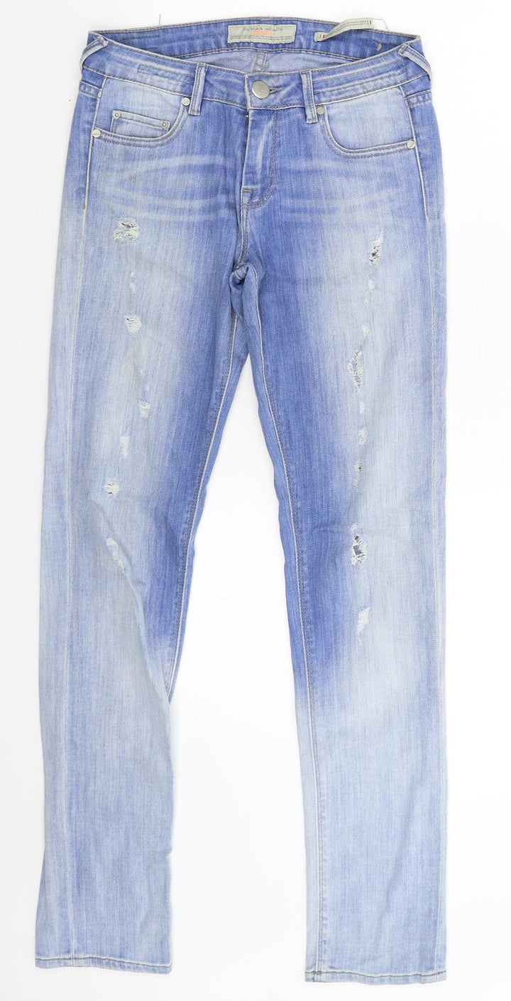 Silvian Heach Womens Blue  Denim Skinny Jeans Size 26 in L30 in