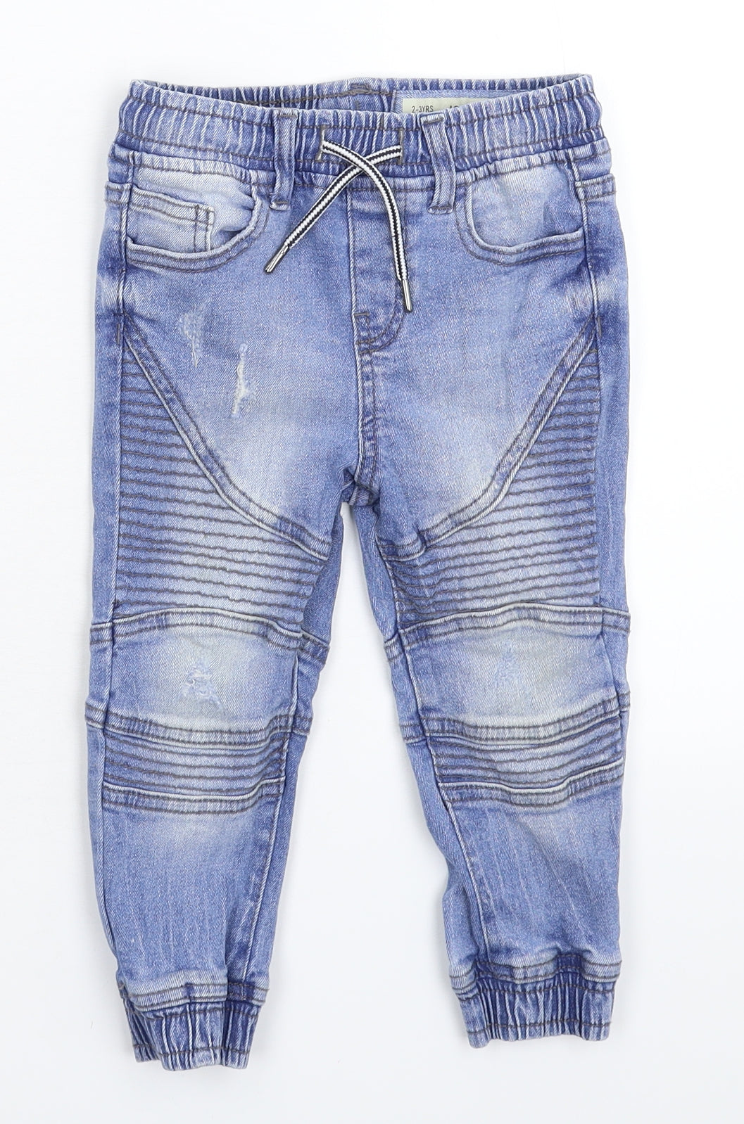 Denim & Co. Boys Blue  Denim Tapered Jeans Size 2-3 Years