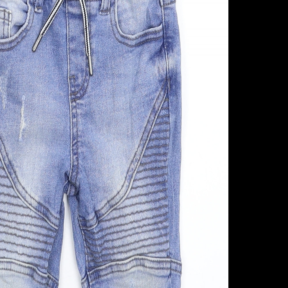 Denim & Co. Boys Blue  Denim Tapered Jeans Size 2-3 Years