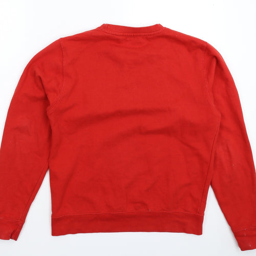 Mommamakes Mens Red   Pullover Sweatshirt Size L