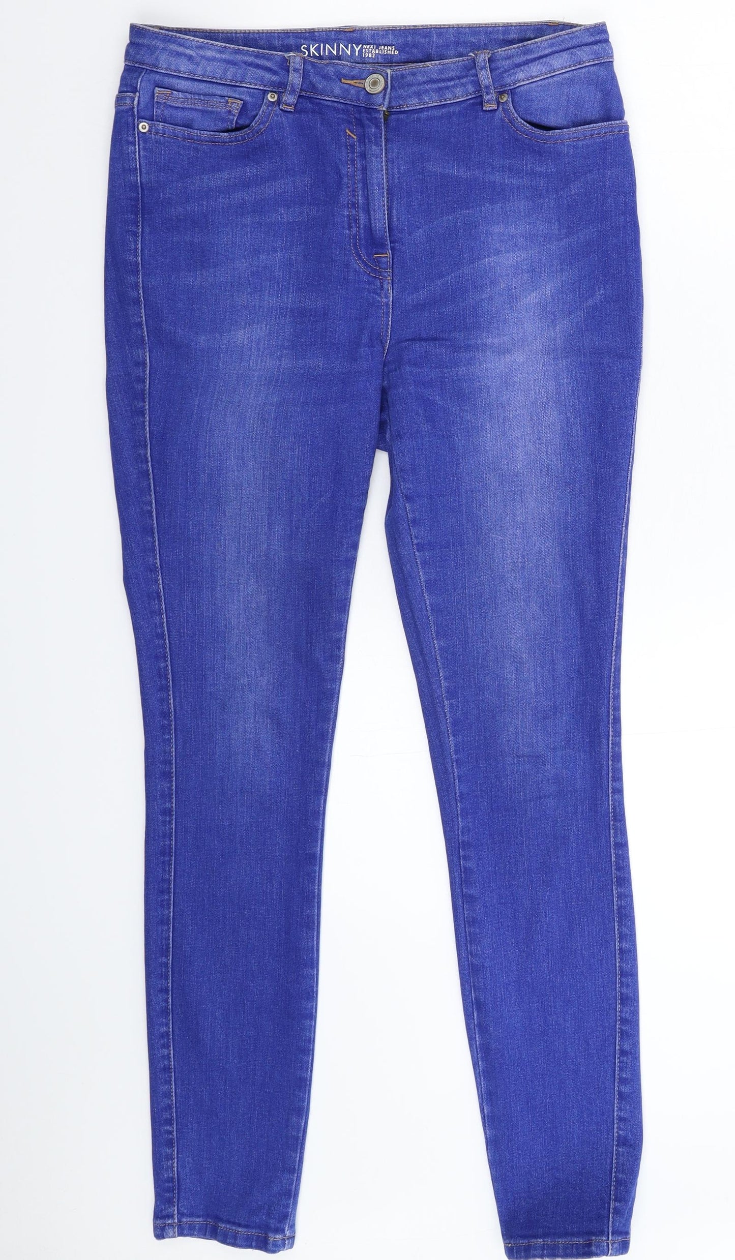 NEXT Womens Blue  Denim Skinny Jeans Size 12 L30 in