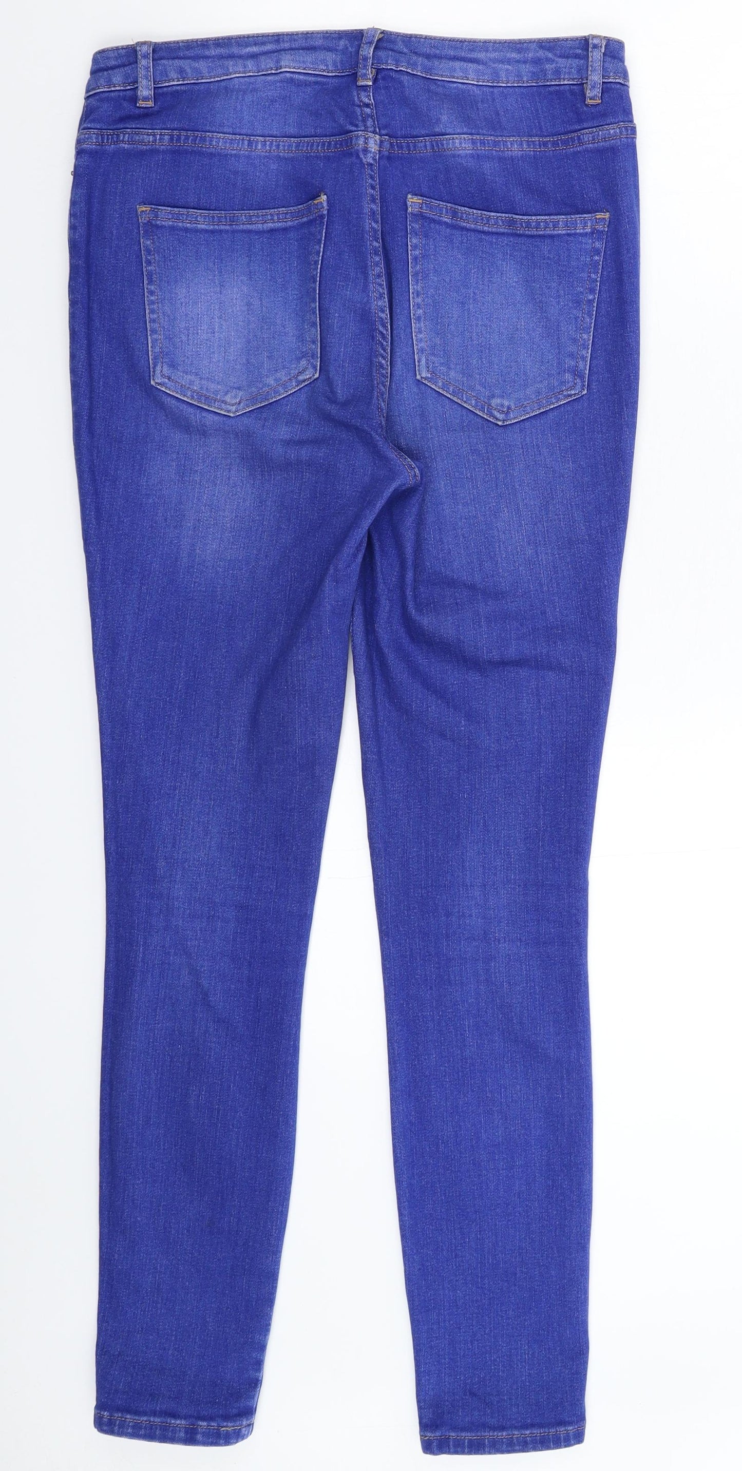 NEXT Womens Blue  Denim Skinny Jeans Size 12 L30 in