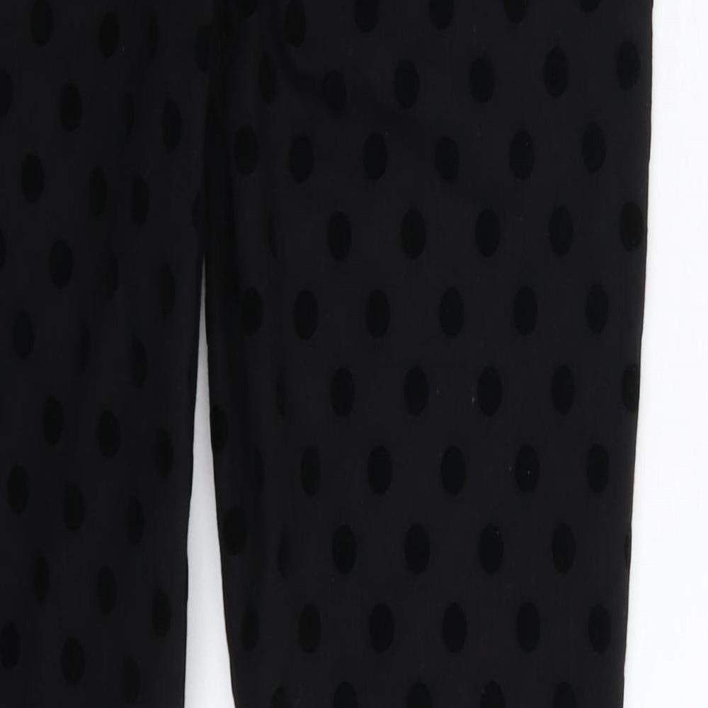 Dorothy Perkins Womens Black Polka Dot Denim Jegging Jeans Size 12 L31 in