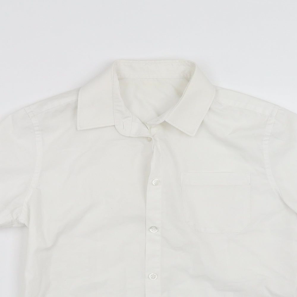 F&F Girls White   Basic Button-Up Size 13-14 Years