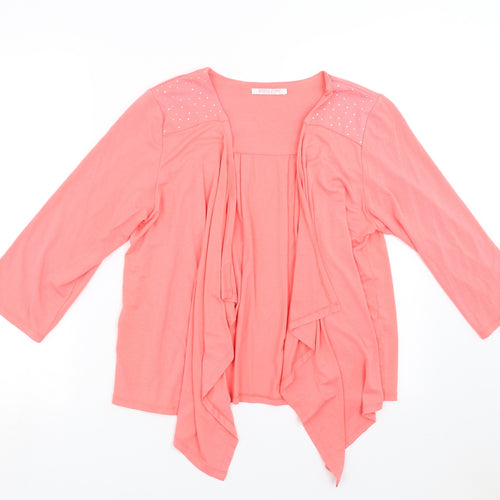 Anna Rose Womens Pink   Cardigan Jumper Size M