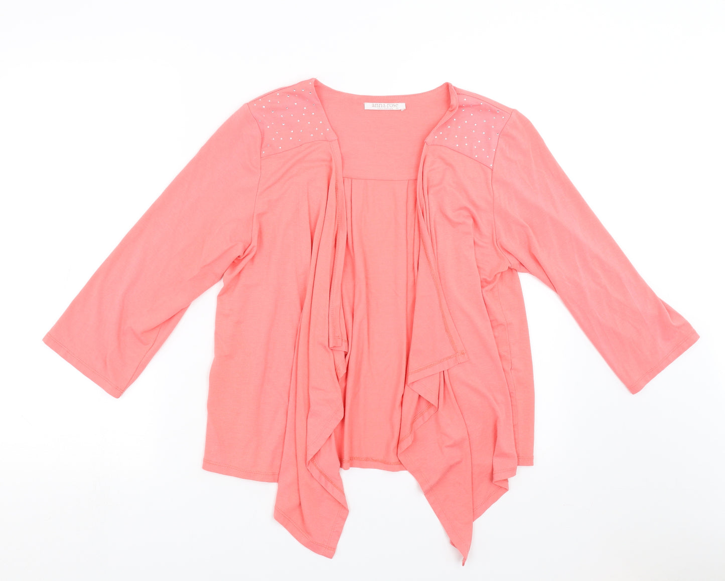 Anna Rose Womens Pink   Cardigan Jumper Size M