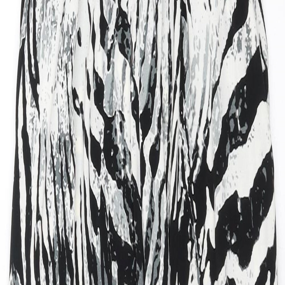 Papaya Womens Black Geometric  Jumpsuit One-Piece Size 14 L29 in