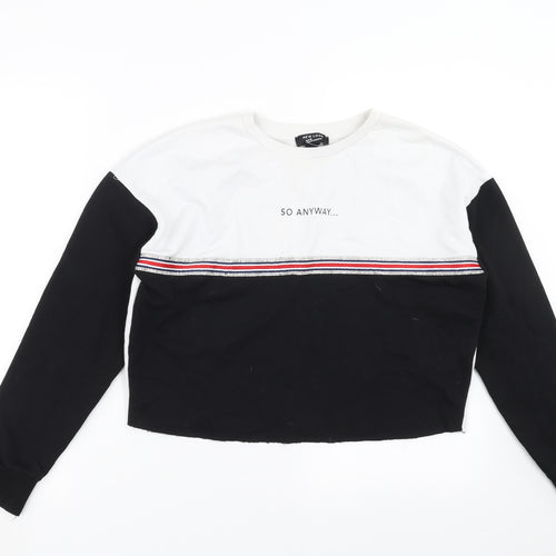 New Look Girls Black   Pullover Sweatshirt Size 12-13 Years  - So Anyway...