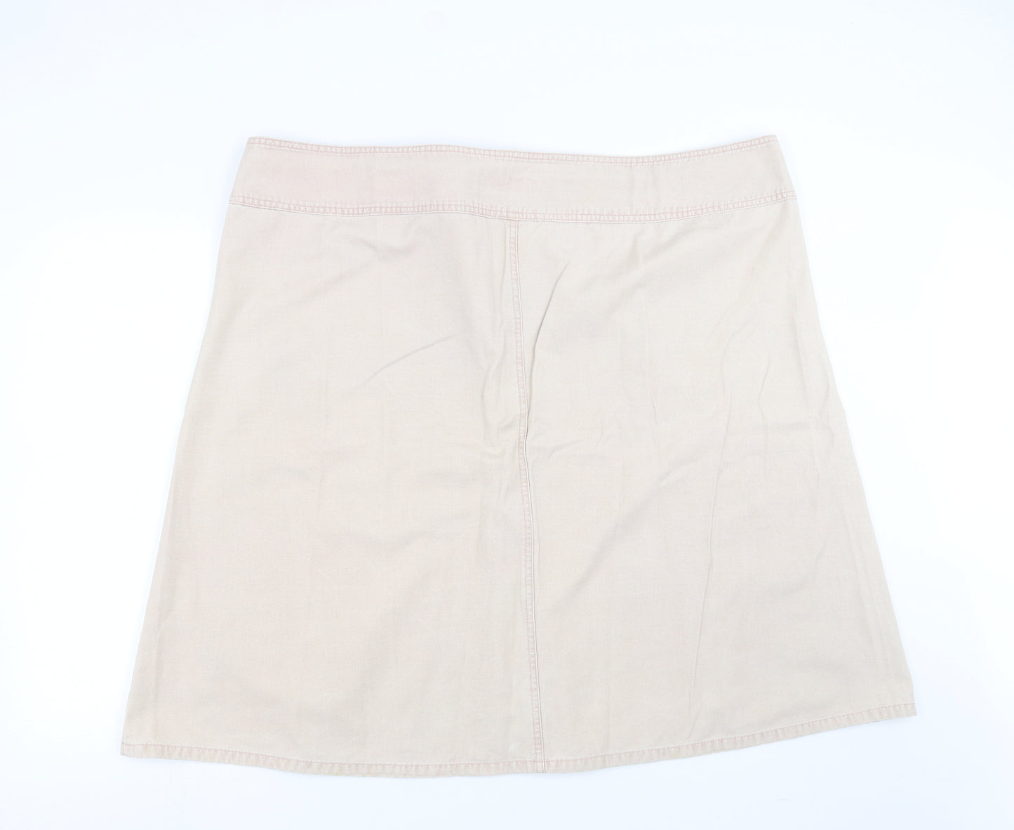 Seven7 Womens Beige  Denim A-Line Skirt Size 26