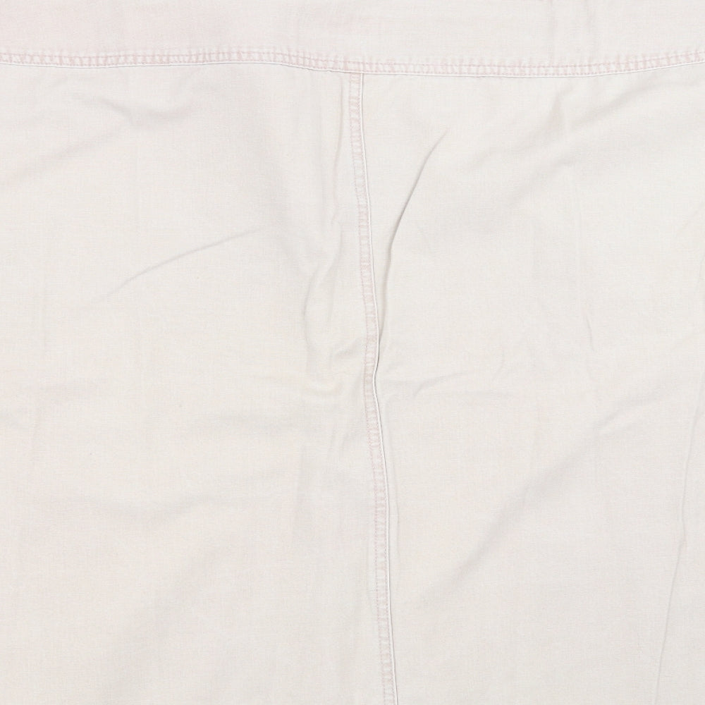 Seven7 Womens Beige  Denim A-Line Skirt Size 26