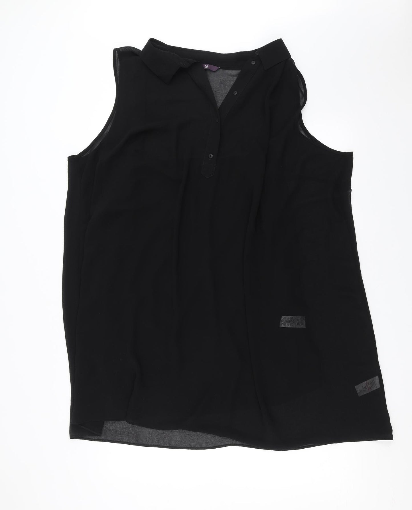 Evans Womens Black   Basic Blouse Size 28