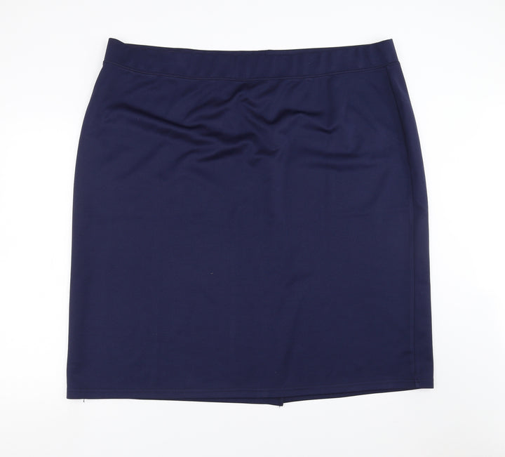 Anthology Womens Blue Straight & Pencil Skirt Size 32
