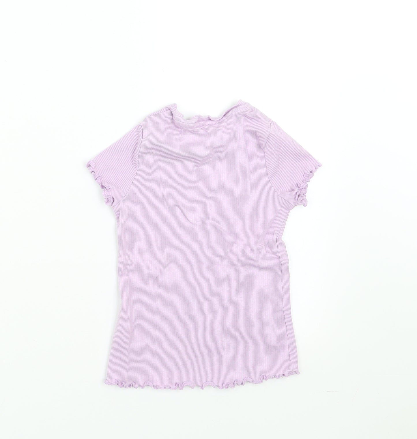 George Girls Purple   Basic T-Shirt Size 4-5 Years