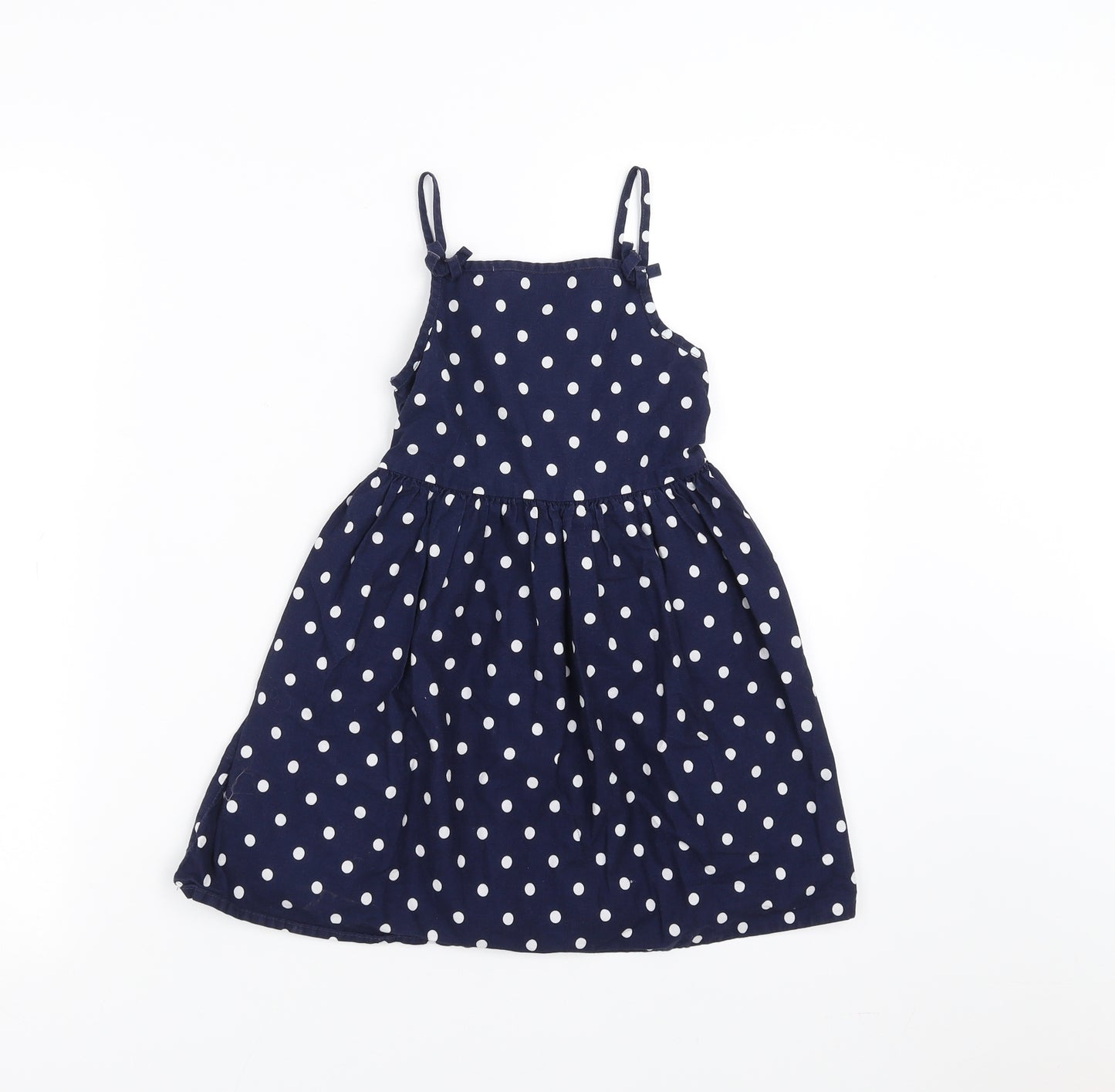 George Girls Black Polka Dot  Fit & Flare  Size 5-6 Years