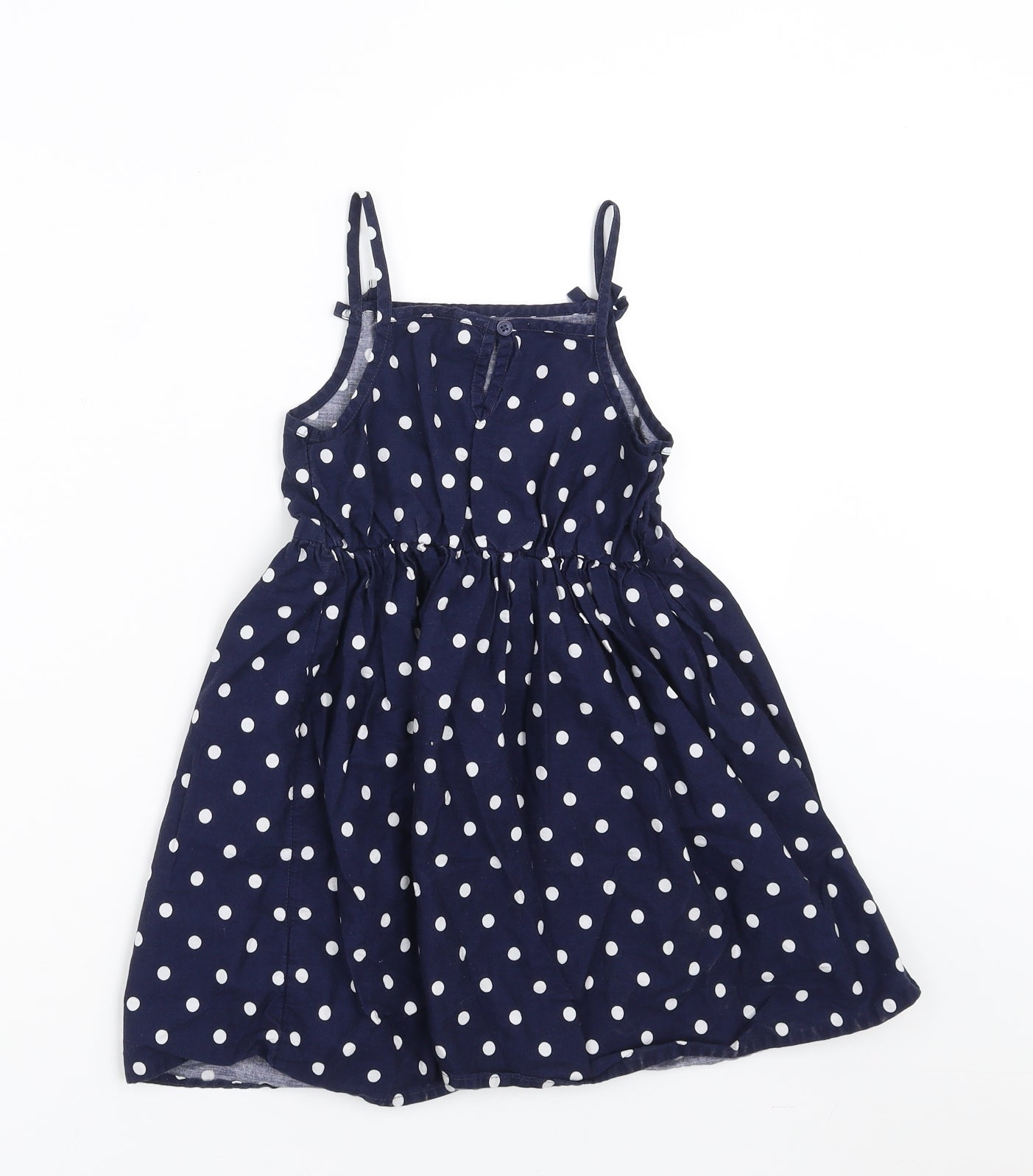 George Girls Black Polka Dot  Fit & Flare  Size 5-6 Years
