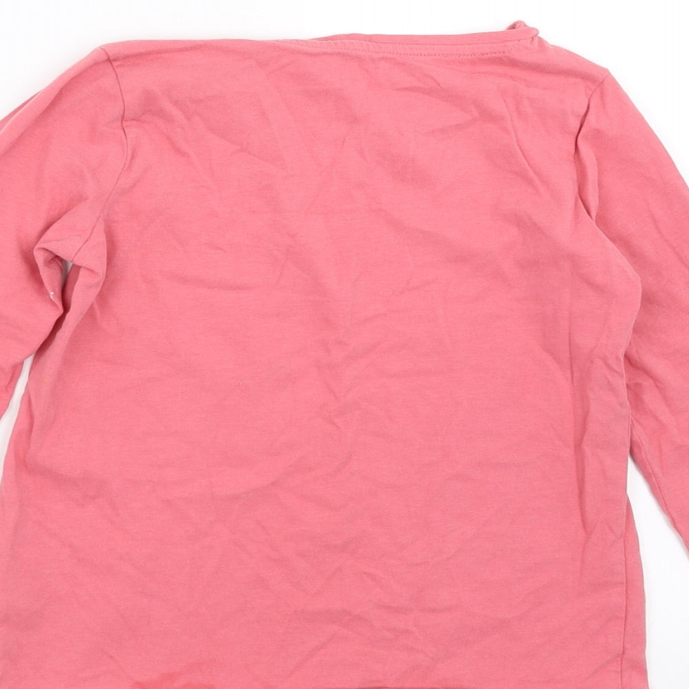Nutmeg Girls Pink Floral  Basic T-Shirt Size 8-9 Years  - pretty and happy