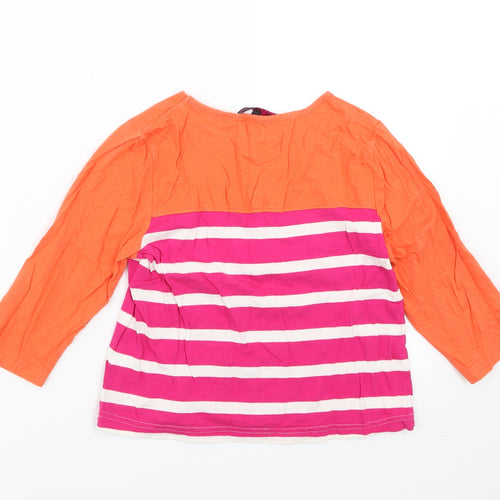 Store Twenty One Girls Pink Striped  Basic T-Shirt Size 11-12 Years