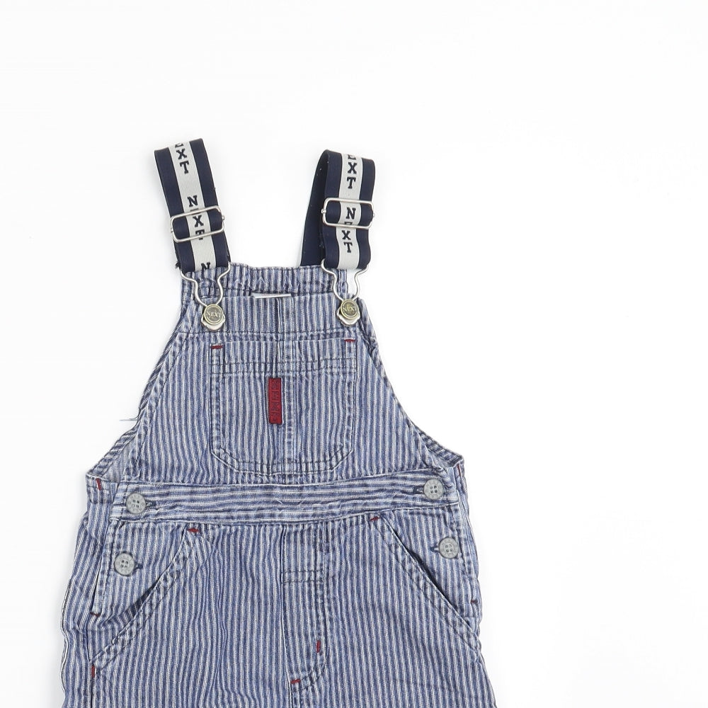 NEXT Boys Blue  Denim Dungaree Outfit/Set Size 9-12 Months