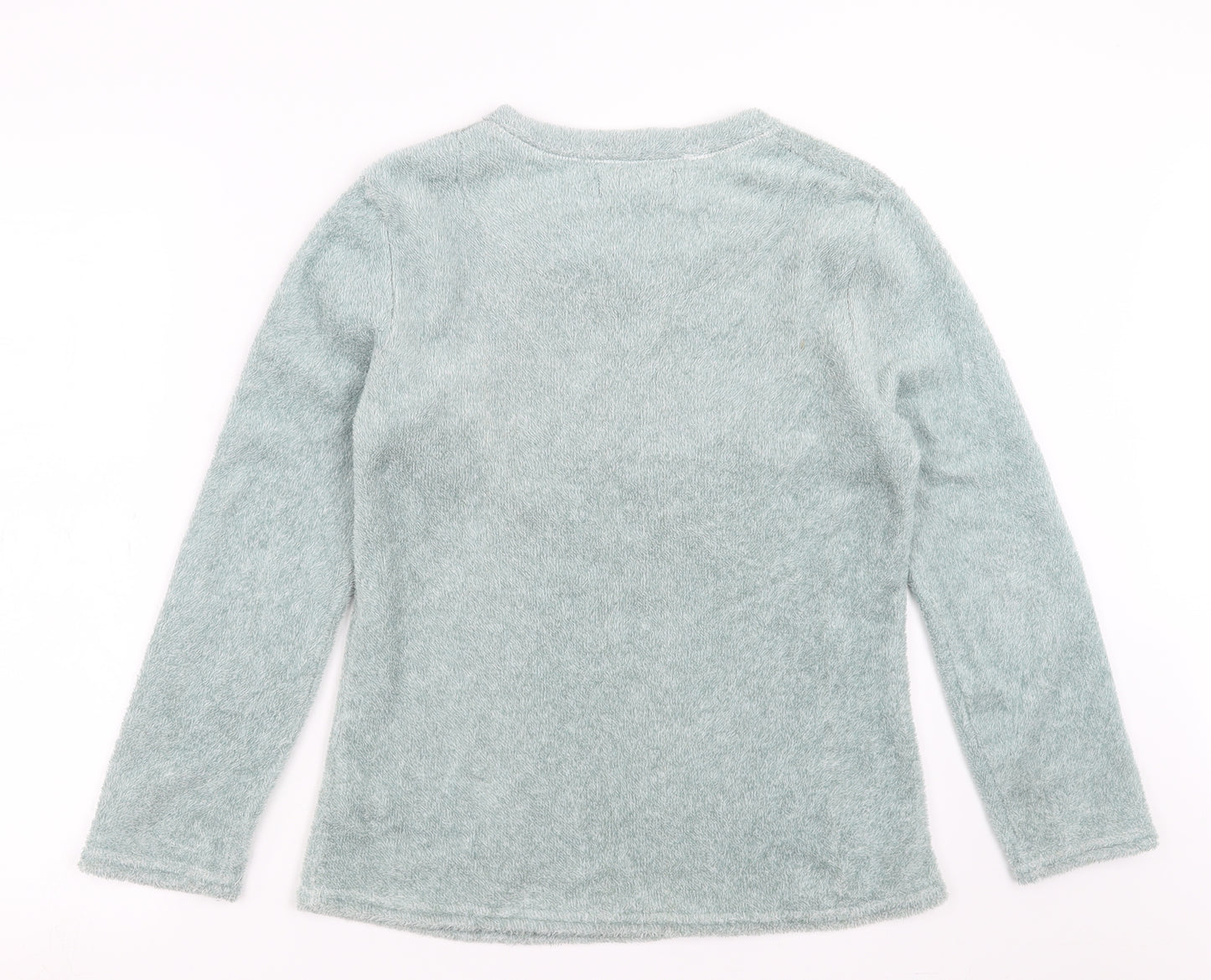 Primark Womens Green Solid  Top Pyjama Top Size XS  - lazy days