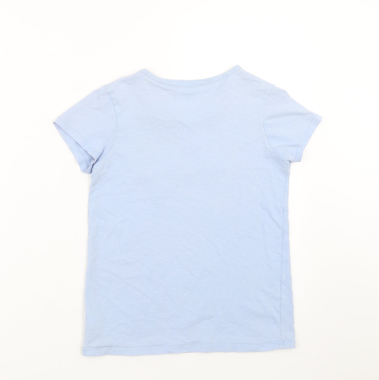 NEXT Girls Blue   Basic T-Shirt Size 10 Years  - HEART