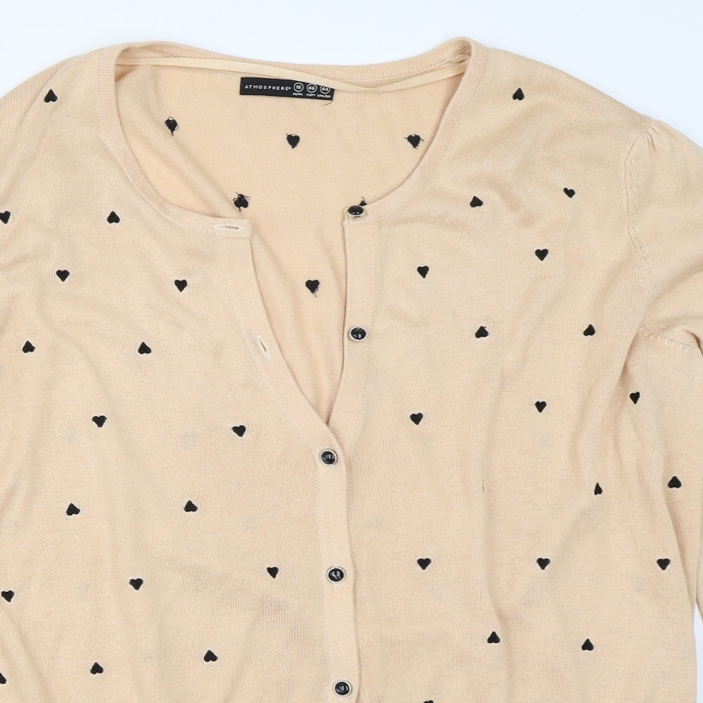 Atmosphere Womens Beige   Cardigan Jumper Size 18