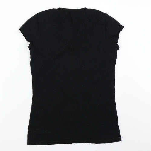 Bella + Canvas Womens Black   Basic T-Shirt Size M