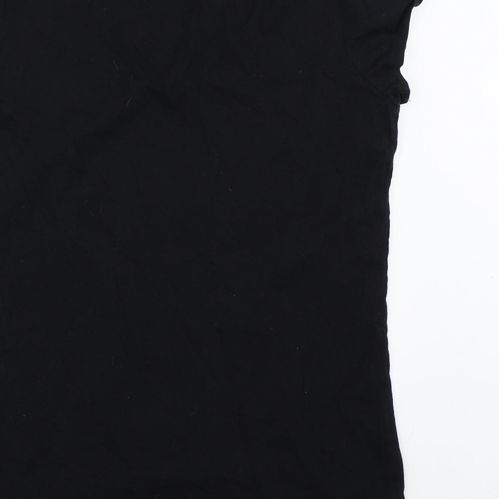 Bella + Canvas Womens Black   Basic T-Shirt Size M