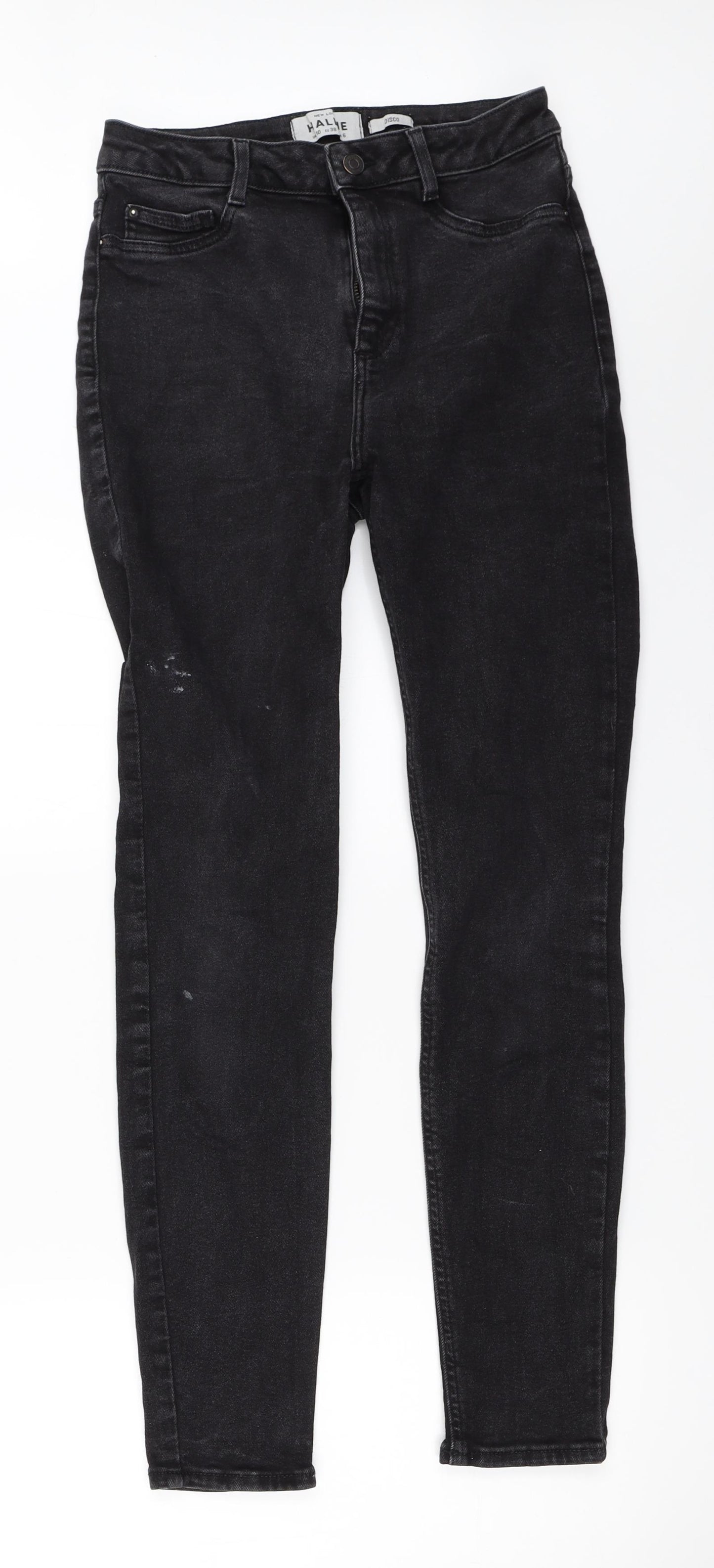 New Look Womens Black  Denim Skinny Jeans Size 10 L29 in - hallie jeans