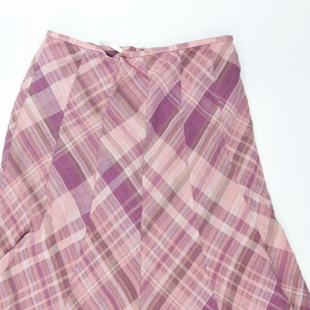 Marks and Spencer Womens Purple   Flare Skirt Size 14