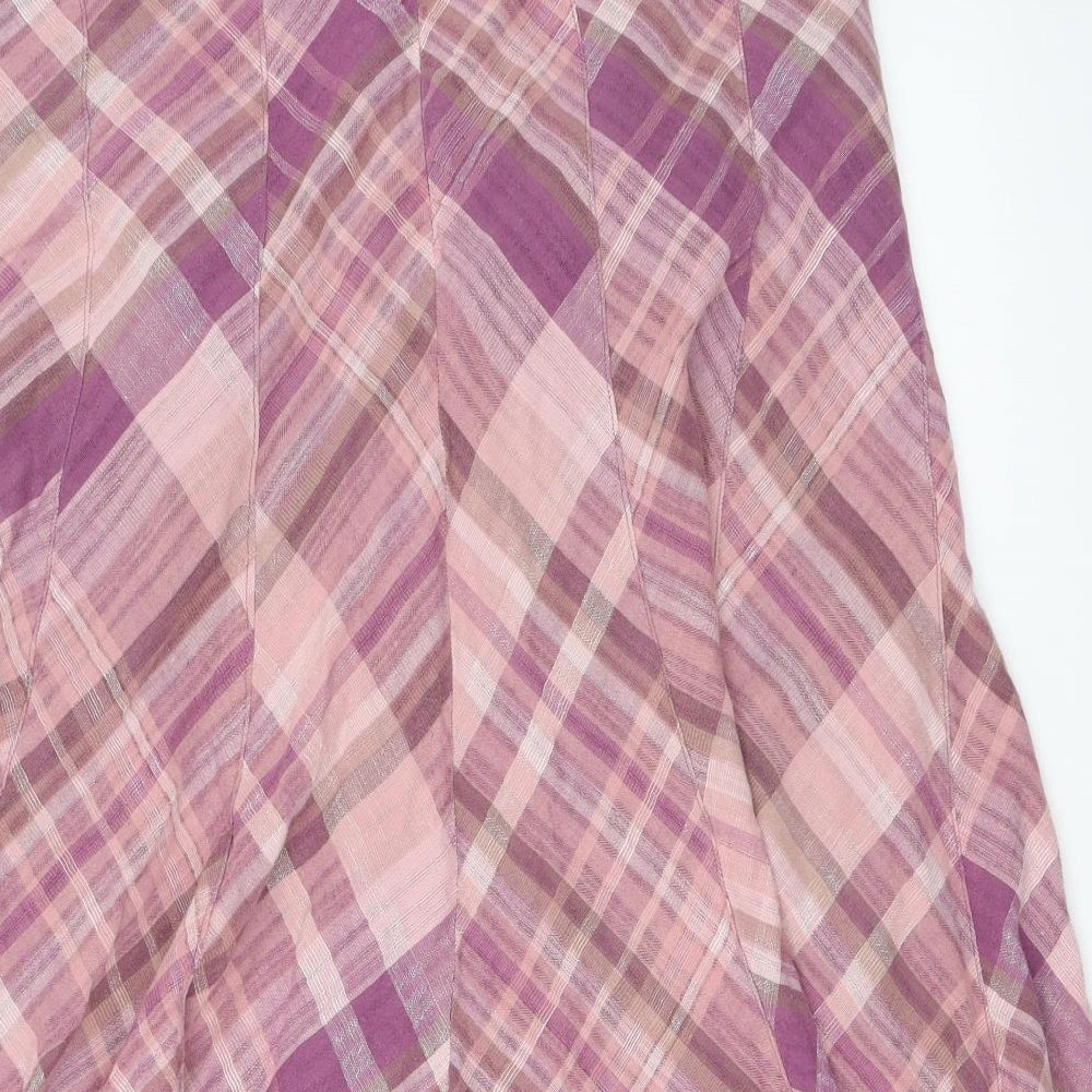 Marks and Spencer Womens Purple   Flare Skirt Size 14