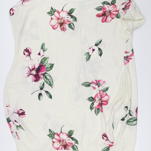 Floryday Womens Ivory Floral  Shift  Size M