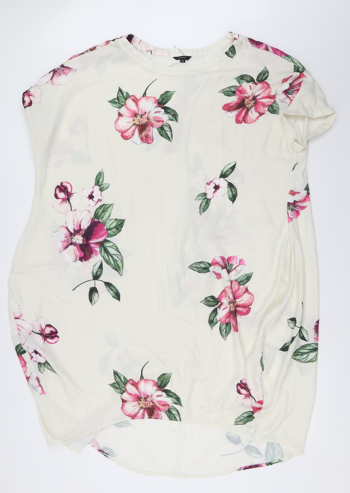 Floryday Womens Ivory Floral  Shift  Size M