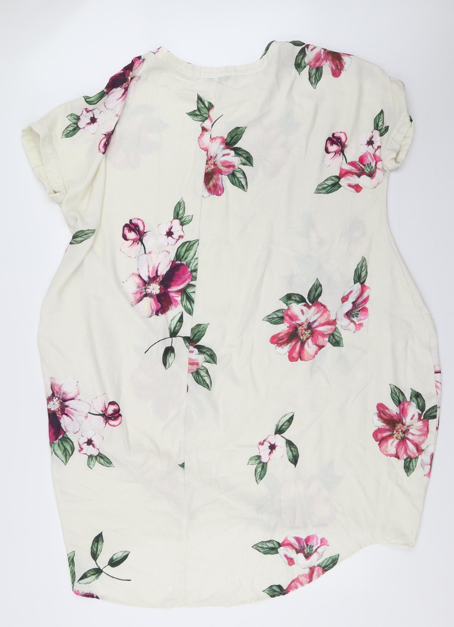 Floryday Womens Ivory Floral  Shift  Size M