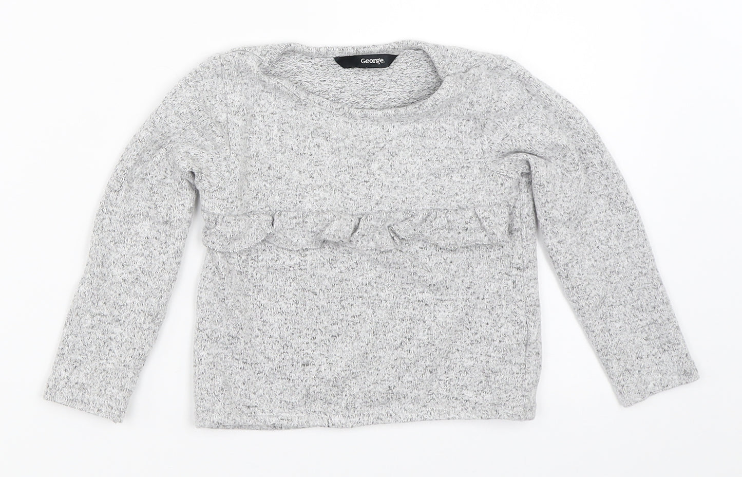 George Girls Grey   Pullover Jumper Size 18-24 Months