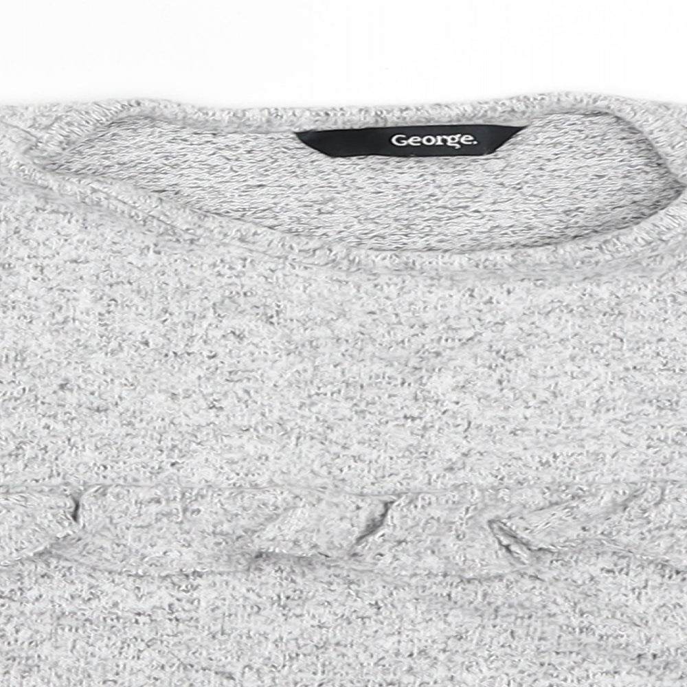 George Girls Grey   Pullover Jumper Size 18-24 Months