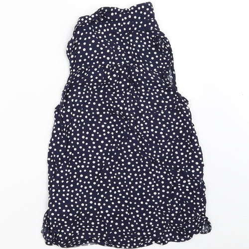 Nutmeg Girls Blue Polka Dot  Basic Button-Up Size 9-10 Years
