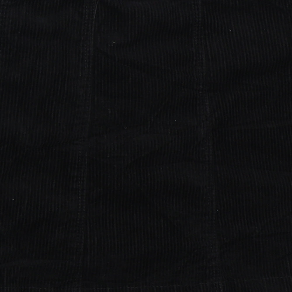 H&M Womens Black  Corduroy Mini Skirt Size 4