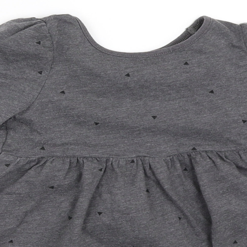 H&M Girls Grey   Fit & Flare  Size 18-24 Months